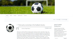 Desktop Screenshot of footballperspectives.org