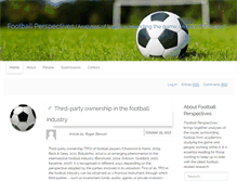 Tablet Screenshot of footballperspectives.org